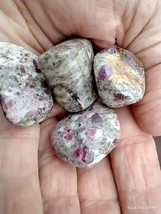 Polished RUBY in Matrix Tumbled Healing Crystals Stones Self Care 4 pcs ... - £7.79 GBP