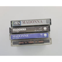 Madonna Cassette lot of 4 Madonna Like a Virgin True Blue Vogue Single READ - £28.45 GBP