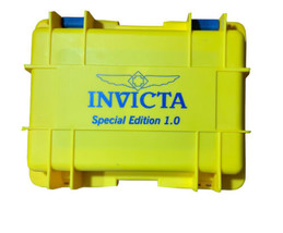 Invicta 8 Slot Impact Resistant Case Special Edition 1.0 Yellow &amp; Blue - £40.01 GBP