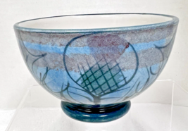 Tain Pottery Scottland Glenaldie Thistle Pattern Serving bowl 4 3/4 W x ... - $24.26