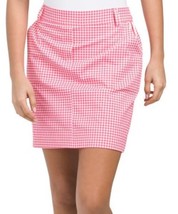 Nwt Belyn Key Melon Hot Pink Check Gingham Trouser Golf Bk Skort S M L Xl - £39.37 GBP