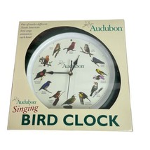 National Audubon Society Vintage Singing Bird Watcher Clock NEW Original Box - £27.17 GBP