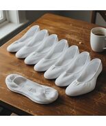 Women&#39;s Moisture Wicking Low Cut No Show Socks - 6 Pairs, White, Shoe Si... - $18.59 CAD