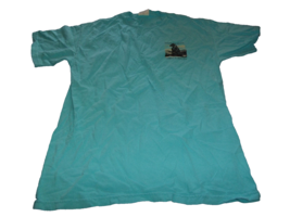 Ocean Island Beach North Carolina black lab blue T-Shirt Size M - £10.34 GBP