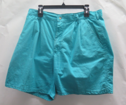 VTG Woolrich Shorts Adult 36 Sea Jade Foam Green Blue Chino Khaki USA Made - $23.70