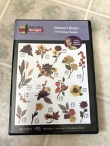 Amazing Designs Embroidery Solutions Nancy Zieman Autumn&#39;s Riches 30 Des... - $27.83