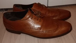 COLE HAAN Grand OS Wingtip Men’s Sz.15 Brown Leather Shoes  - £37.01 GBP
