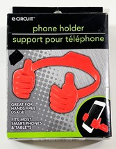 E-Circuit Hands Free Mobile Cell Phone/Tablet Holder Hands RED Plastic | NEW - £8.67 GBP