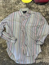 Polo Ralph Lauren Men&#39;s Dress Shirt Curham Classic Fit Striped 15.5 32/33 - £12.10 GBP