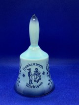Handheld Bell Frankenmuth Michigan Blues and White - $4.68