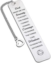 Sobriety Gifts for Women Men Serenity Prayer Gifts Sobriety Recovery AA Gifts Ch - $23.50