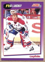 1991-92 Score American #228 Rod Langway Washington Capitals - £1.39 GBP