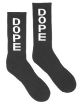 Dope Couture Superior Acrílico /Algodón Blend Negro Tobillo Crew Socks N... - $7.46