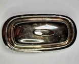 Vintage W&amp;S Blackinton Butter Dish Silverplate Metal Mid Century Modern ... - $29.99