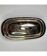 Vintage W&amp;S Blackinton Butter Dish Silverplate Metal Mid Century Modern ... - £23.44 GBP