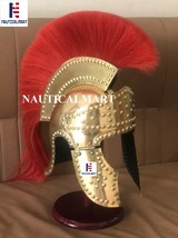 NauticalMart Roman Emperors Praetorian Guard Brass Roman Helmet with Plume - £217.17 GBP