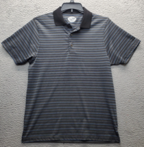 Grand Slam Polo Shirt Men Medium Multi Striped Golf Performance Slim Fit... - $21.44