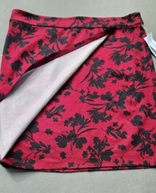 Womens Liz Claiborne Burgundy Floral Skirt 14 - £22.72 GBP