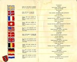 Port Van Cleve Restaurant Menu in 10 Languages Flags Amsterdam Netherlands - £19.45 GBP