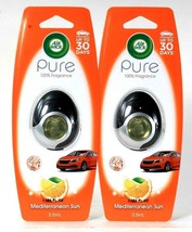 2 Count Air Wick Pure 0.084Oz Mediterranean Sun 100% Fragrance Car Air F... - £12.57 GBP