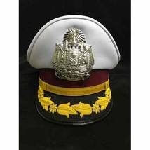 Royal Thai Police Cap Hat White Uniform Police Colonel, Pol.Col. - £66.36 GBP