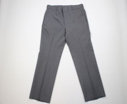 Vintage 80s Levis Mens 32x30 Knit Flared Wide Leg Chino Pants Heather Gray USA - £55.69 GBP