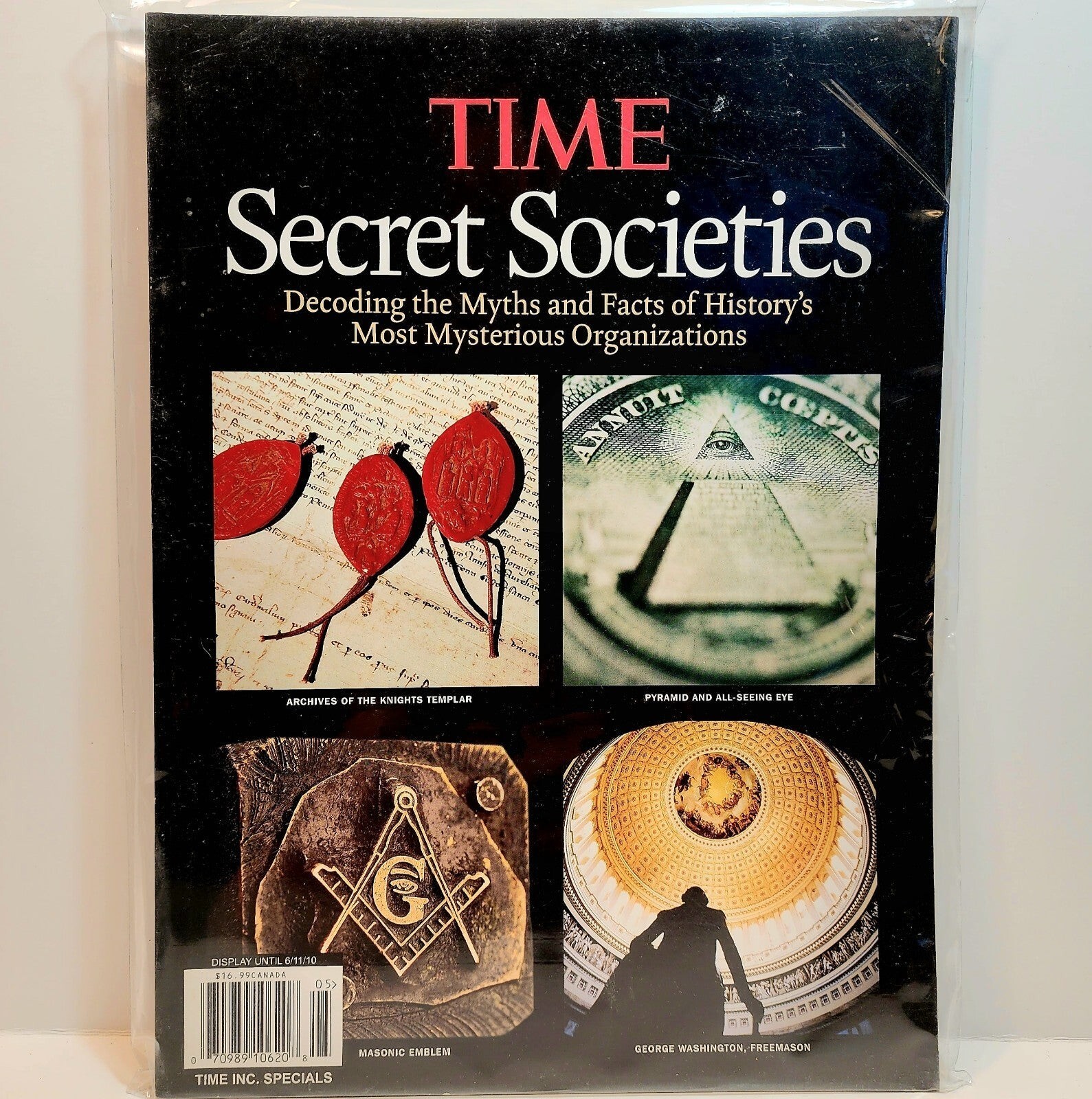 2010 Time Magazine Secret Societies XL Special Issue Templar Mason Illuminati Item image 2