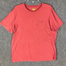 Levi&#39;s T-Shirt Men&#39;s 2XL Short Sleeve Red Cotton Blend Casual Adults XXL - $15.34 CAD