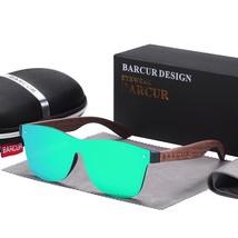 Walnut Sunglasses for Men Polarized Wood Sun Glasses UV400 Oculos De Sol Masculi - £28.15 GBP