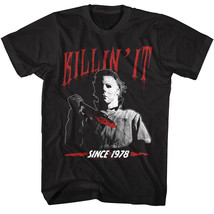 Halloween Michael Myers Killin It Men&#39;s T Shirt Horror Movie Slasher Killer - £18.48 GBP+