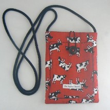 Mini Pouch with Tossed B/W Cows on Red Purse (BN-PUR503) - £4.71 GBP