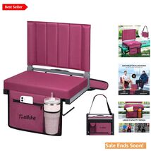Padded Portable Bleacher Seat with Cup Holder - Ideal for Sports Events - $70.24