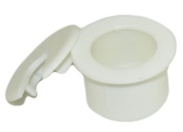 1Inch Cut-Hole Size White Round Wire Management Grommet With Removable Lid - $13.99