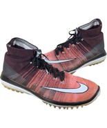 Nike Flyknit Elite Golf Shoes Sz 10 Mens Deep Burgundy Max Orange 844450... - $2,058.33 MXN