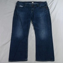 Silver 34 Santorini Capri Dark Wash Stretch Denim Womens Jeans - £12.58 GBP