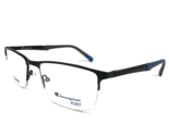 Champion Brille Rahmen Cu FL1007 C01 Schwarz Grau Blau Quadratisch 54-19... - $60.41