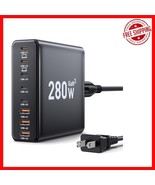 Fast Charging 280W USB-C Hub with 8 Ports - Compatible with Laptops &amp; Ph... - $947.70 MXN