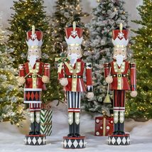 Zaer Ltd. 5Ft. Tall Metal Nutcracker Decoration with LED Lights (Candy Cane Nutc - $549.95+