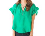 Current Air Ruffle Short Sleeve Top Size XS - $697.51 MXN