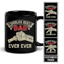 NETHOUSE Personalized Worlds Best Dad Ever Mug, Gifts for Dad from Kids,... - £7.73 GBP