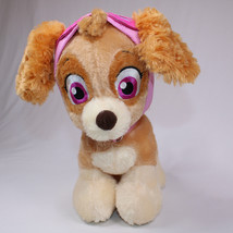 Build A Bear Paw Patrol Skye Plush With Head Gear Stuffed Animal Toy Pink Eyes - £10.45 GBP