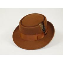 Mens Bruno Capelo Dress Hat Australian Wool Crushable Pork Pie Jazz PP106 Cognac image 3