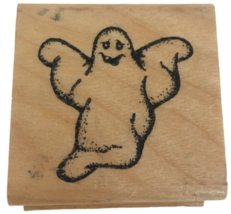 Touche Rubber Stamp Ghost Flying Halloween Card Making Fall Season Autumn Scary - £5.58 GBP