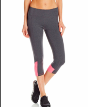 Nwt Calvin Klein Performance Women&#39;s Capri Running Leggings Pants Gray Xxl - £23.76 GBP