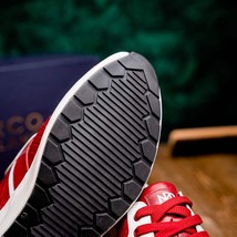 Lyon Genuine Ostrich and Calfskin Fashion Sneaker Red / White image 14