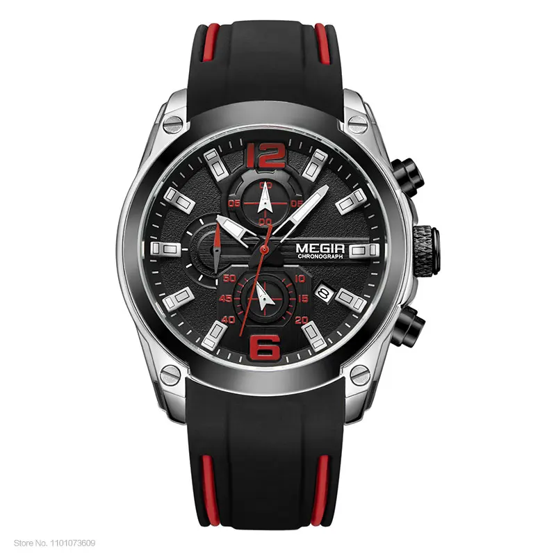 Men&#39;s Chronograph Quartz Watches Luxury Waterproof Wristwatch Top Brand ... - $38.41