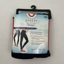 Assets Spanx Seamless Shaping Leggings Denim Wash Size XL Deep Blue NEW - £10.49 GBP