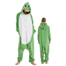 Green dinosaur Adult Onesies Animal Cartoon Kigurumi Pajamas Halloween Cosplay - £24.04 GBP