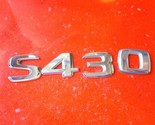 00 01 02 03 04 05 06 MERCEDES S430 REAR TRUNK LID EMBLEM LOGO BADGE OEM  - $13.49