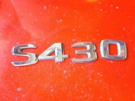00 01 02 03 04 05 06 Mercedes S430 Rear Trunk Lid Emblem Logo Badge Oem - £10.57 GBP